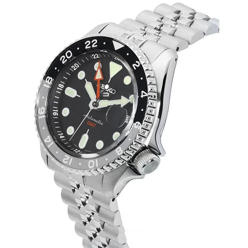 Seiko 5 Sports GMT Black Dial Automatic Men’s Watch- SSK001K1